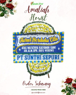 Papan Bunga Duka di Karang Baru
